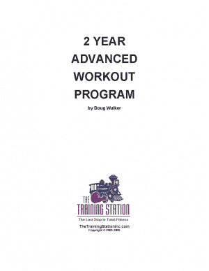 2 Year Advanced Workouts (eBook)